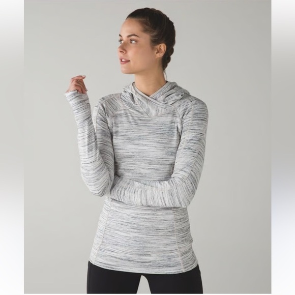 lululemon athletica Tops - Lululemon Think Fast Hoodie Space Dye - Size 6
